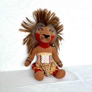 Lion King Simba Plush Toy | Disney Broadway Musical | Vintage 1990s Collectible